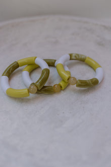  Armband Rosie kikker groen/wit